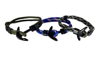 Polycord/Gunmetal Anchor Bracelet