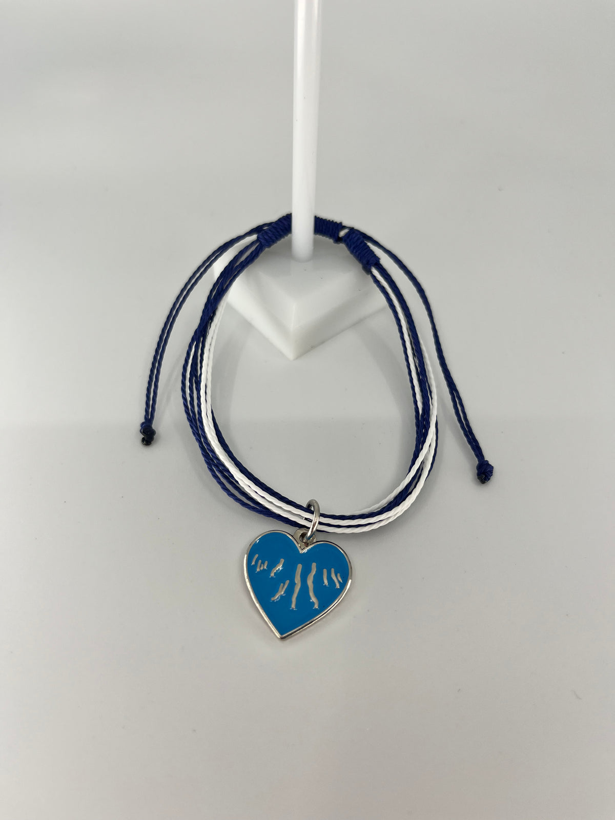 Finger Lakes Heart String Bracelet