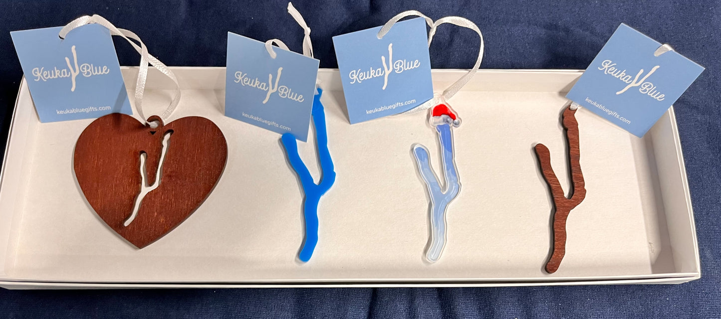 Keuka Lake Ornament Set