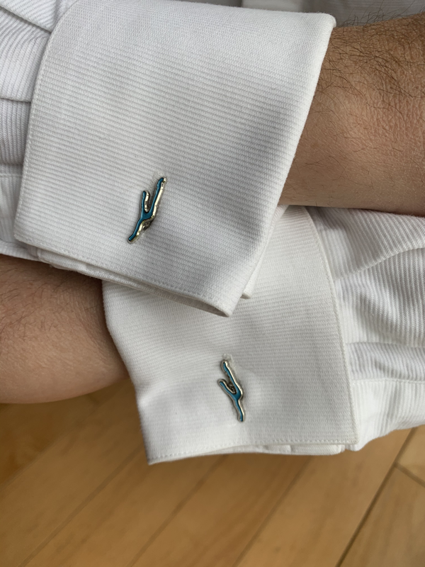 Keuka Cufflinks in Silver or Gold