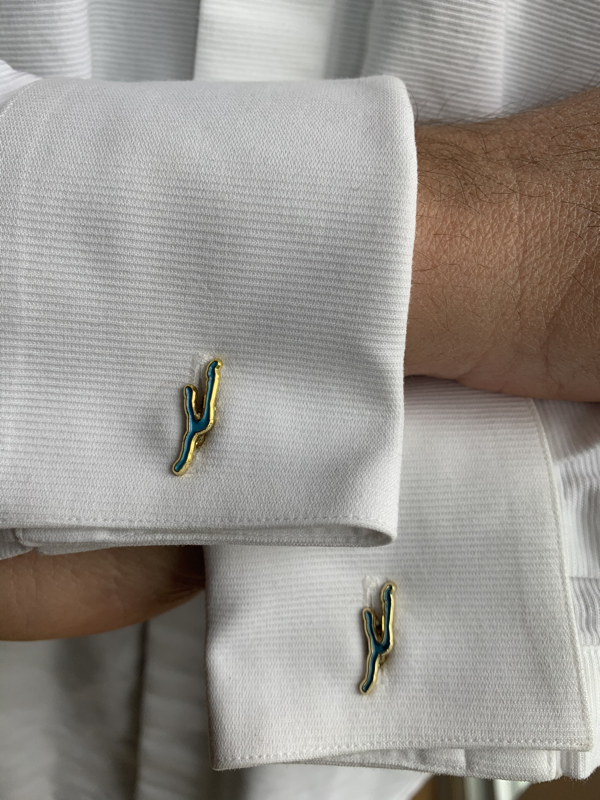 Keuka Cufflinks in Silver or Gold