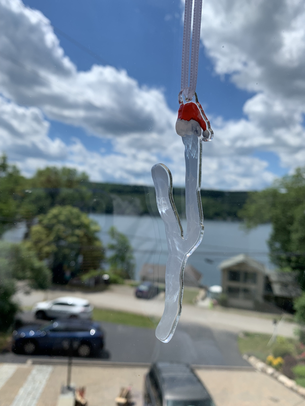 Keuka Lake Santa Ornament