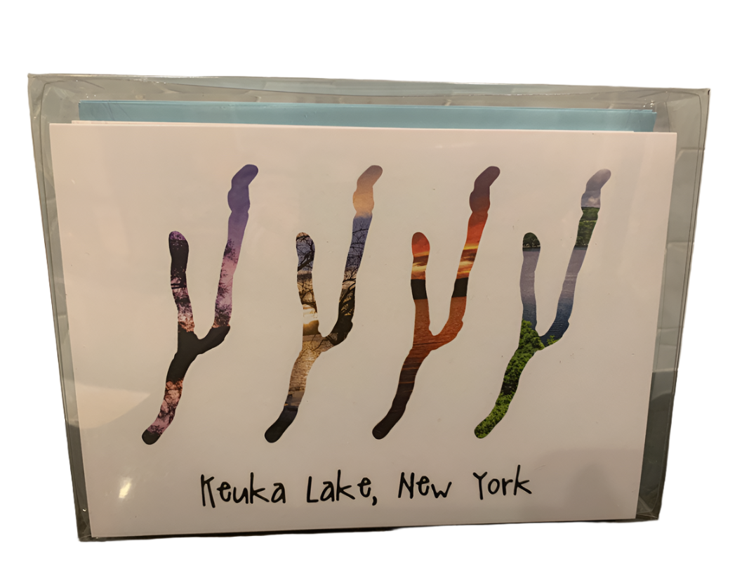 Set of 8 Keuka Slice 5x7 Notecards
