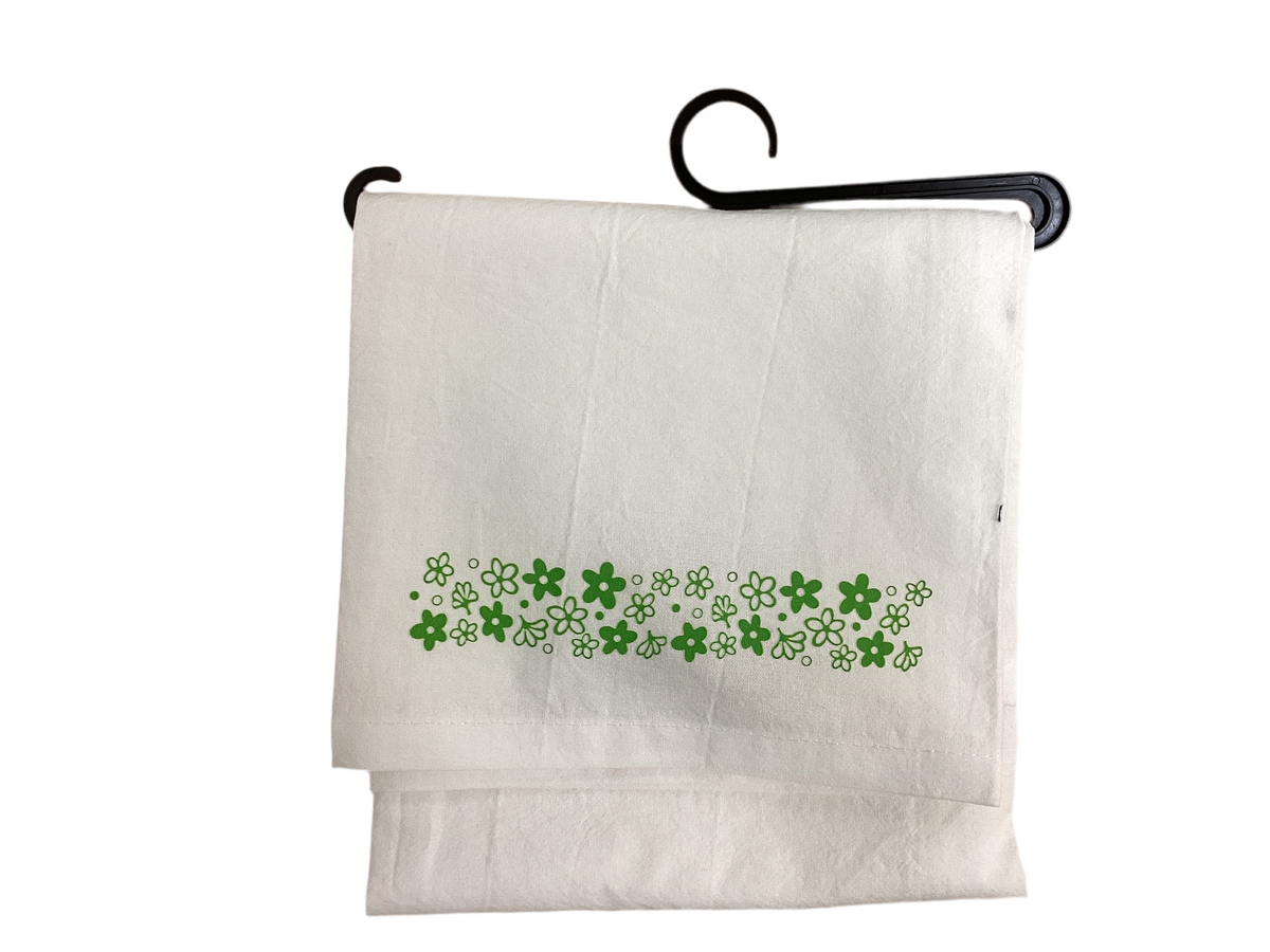 Spring Blossom Green Pyrex Kitchen Towel