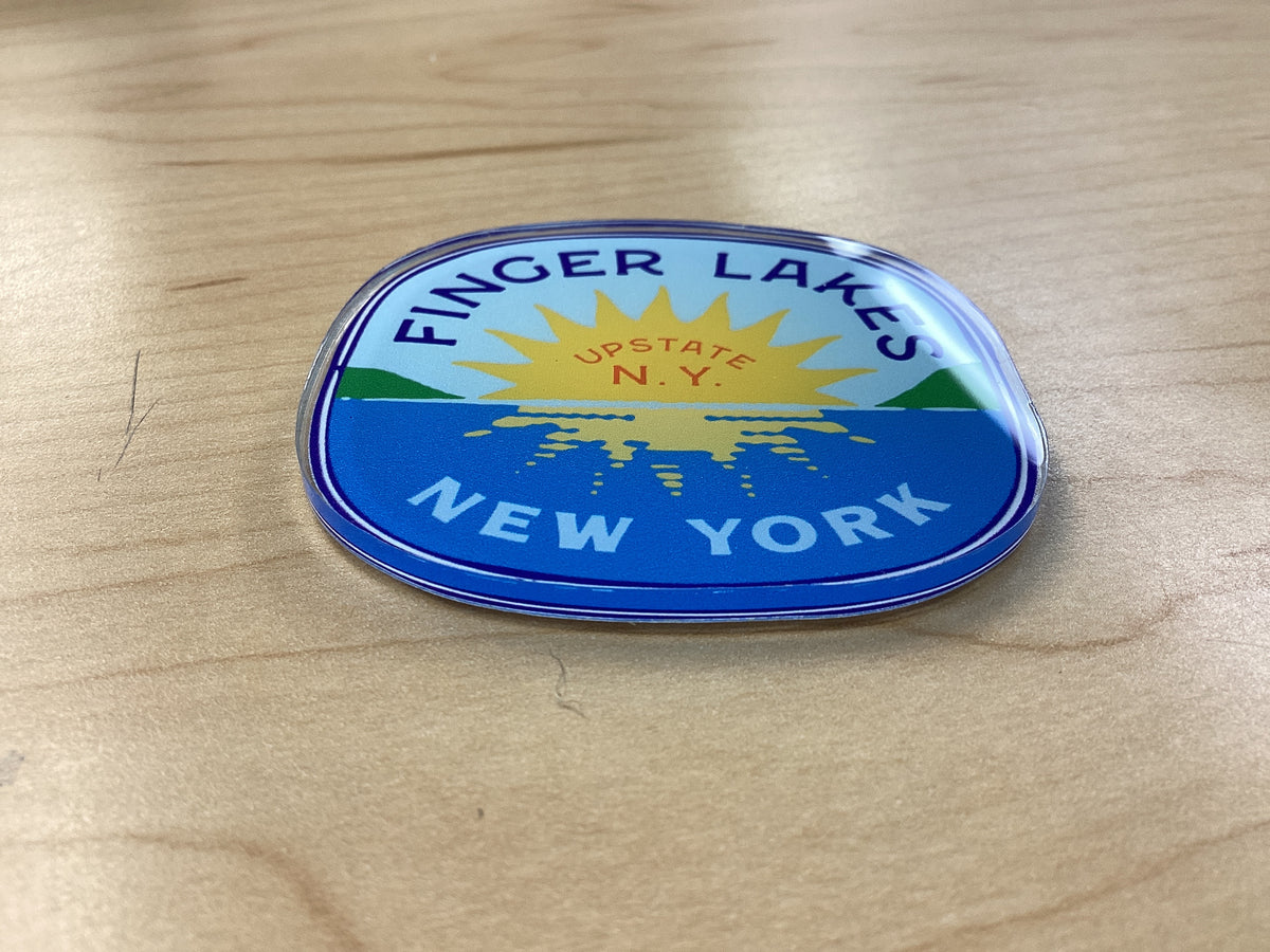 Finger Lakes Sunset  Acrylic Magnet