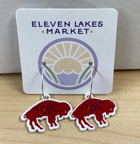 Finger Lakes Buffalo Hoop Earrings