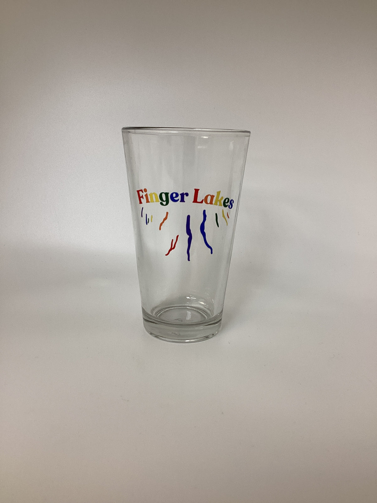 Finger Lakes Rainbow Pint Glass