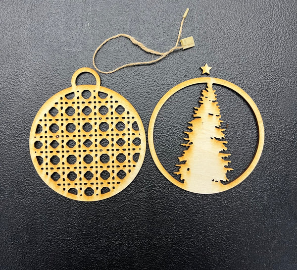 Boho Rattan Christmas Tree DIY Ornament Kit