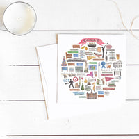 Corning NY Icon Watercolor Notecard