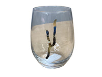 Keuka Slice Sunset Stemless Wine Glass