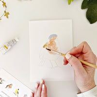 Backyard birds paintable notecards