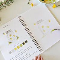 Camping watercolor workbook