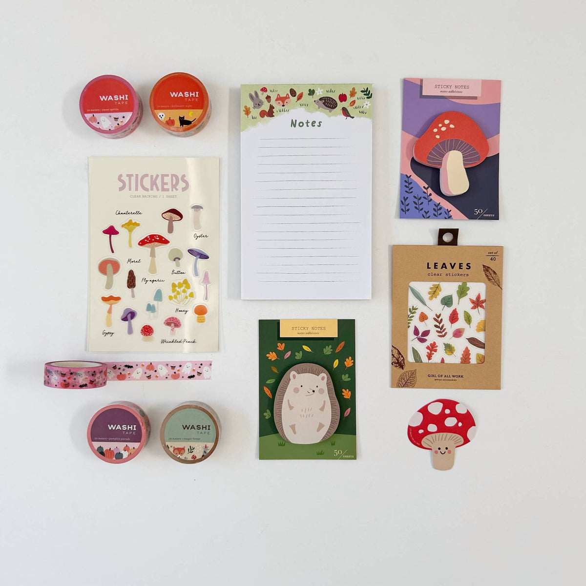 Mushroom Die Cut Sticky Notes