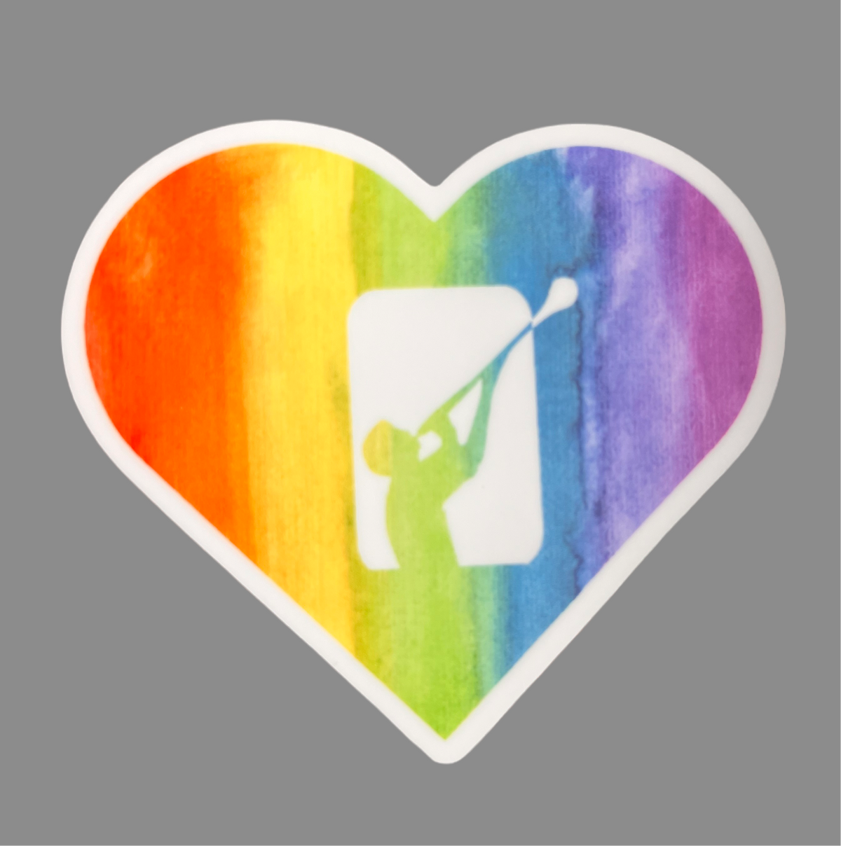 Little Joe Heart Rainbow Sticker