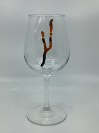 Keuka Slice Sunset Wine Glass