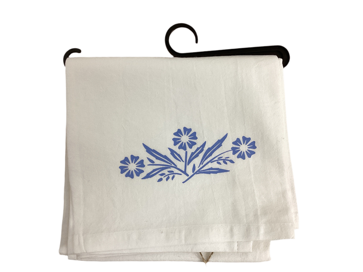 Blue Butterprint Pyrex Kitchen Towel