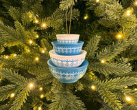 Mini Pyrex-Inspired Bowl Ornament | Retro Christmas Decor