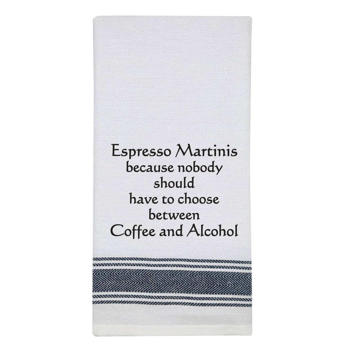 NEW BB-E-32 White Kitchen Towel "Espresso..." 