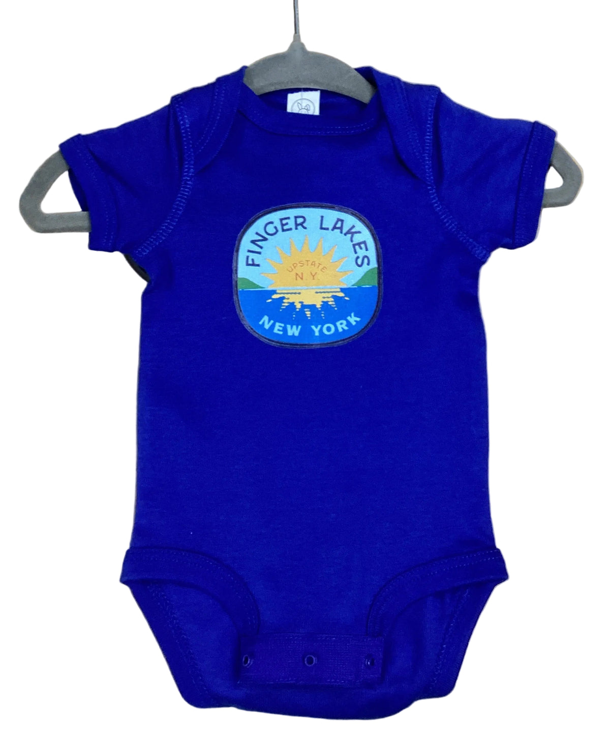 Finger Lakes Sunset Baby Bodysuit
