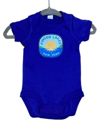 Finger Lakes Sunset Baby Bodysuit
