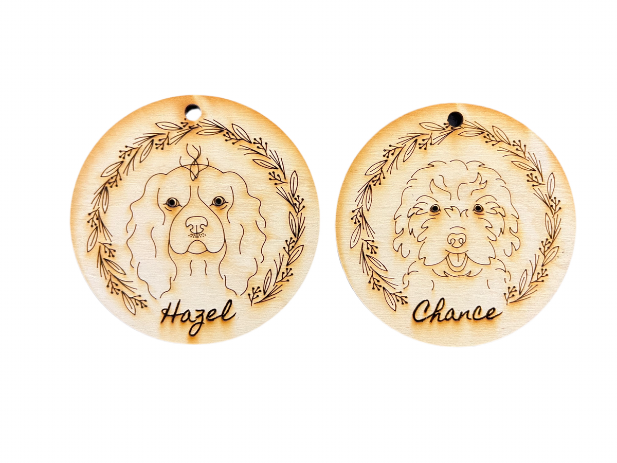 Dog Breed Customized with Name Ornament