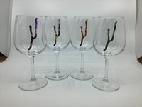 Keuka Slice Sunset Wine Glass