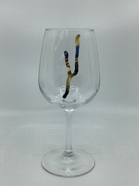 Keuka Slice Sunset Wine Glass