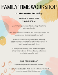 Family Time Workshop with Dr. Stephanie Witt
