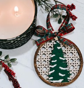 Boho Rattan Christmas Tree DIY Ornament Kit