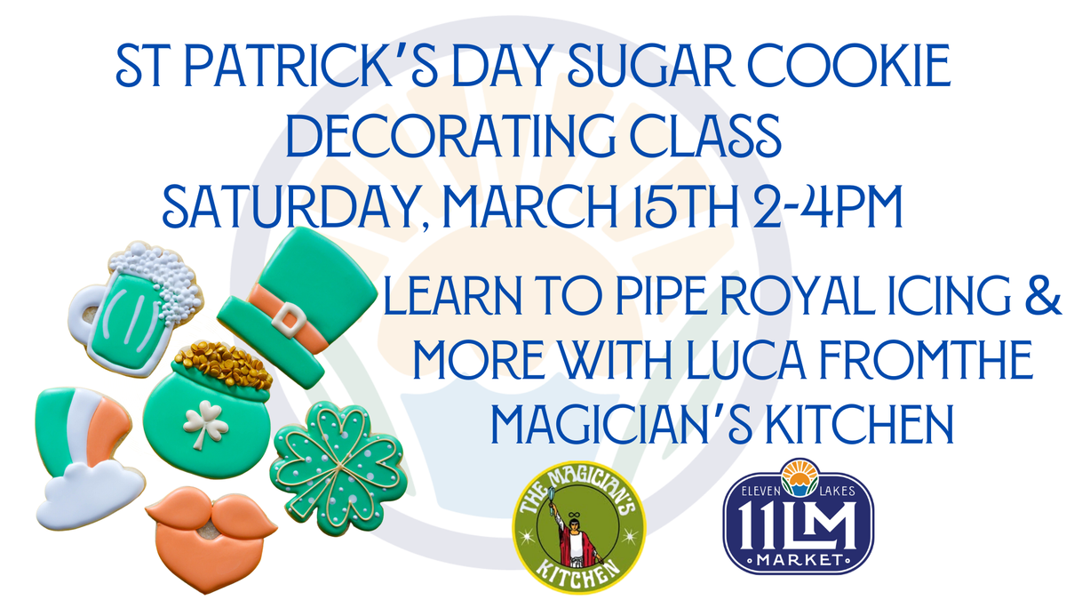 St. Patrick's Day Cookie Decorating Class with Luca of the Magician's Kitchen