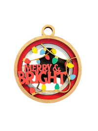 Merry and Bright Christmas DIY Ornament Kit