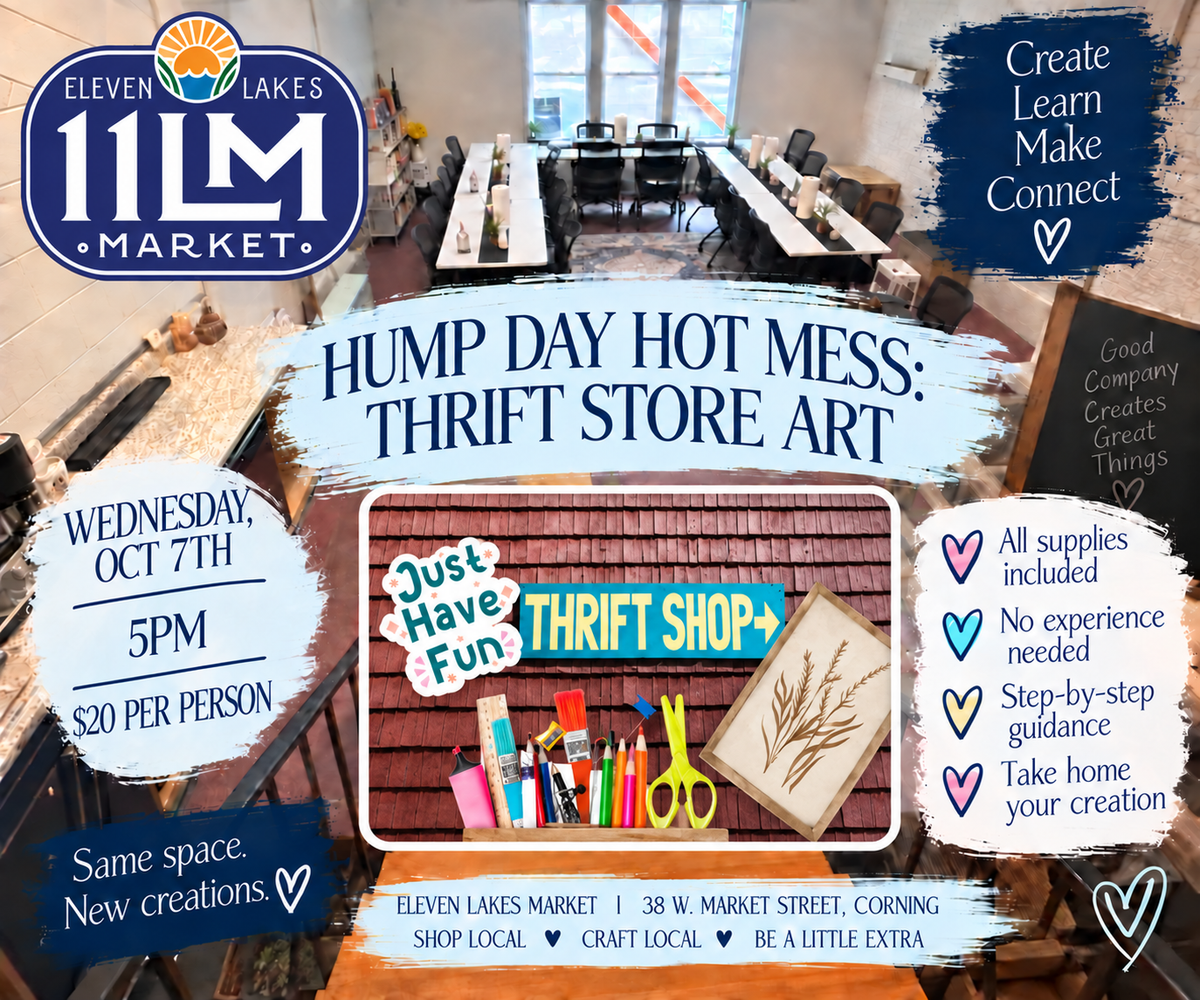 Hump Day Hot Mess Crafting Class-Thrift Store Art Attack Oct 7th