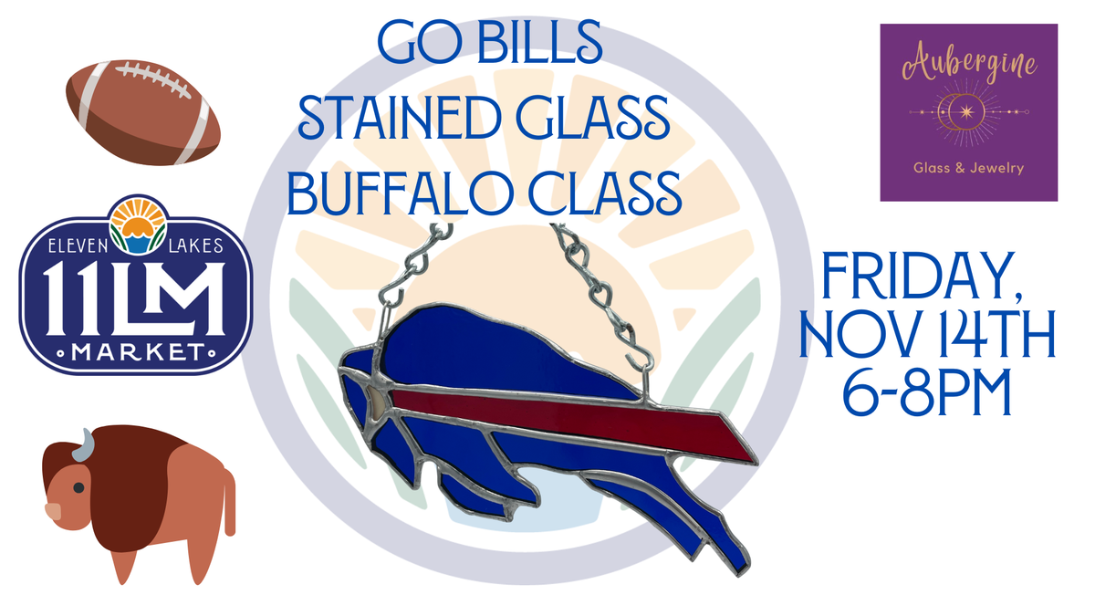 Go Bill Stained Glass Class with Aubergine