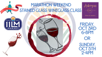 Stained Glass Wine Glass Class with Aubergine - Wineglass Marathon Weekend!