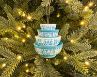 Mini Pyrex-Inspired Bowl Ornament | Retro Christmas Decor