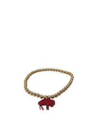 Buffalo gold bead bracelet