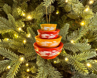 Mini Pyrex-Inspired Bowl Ornament | Retro Christmas Decor