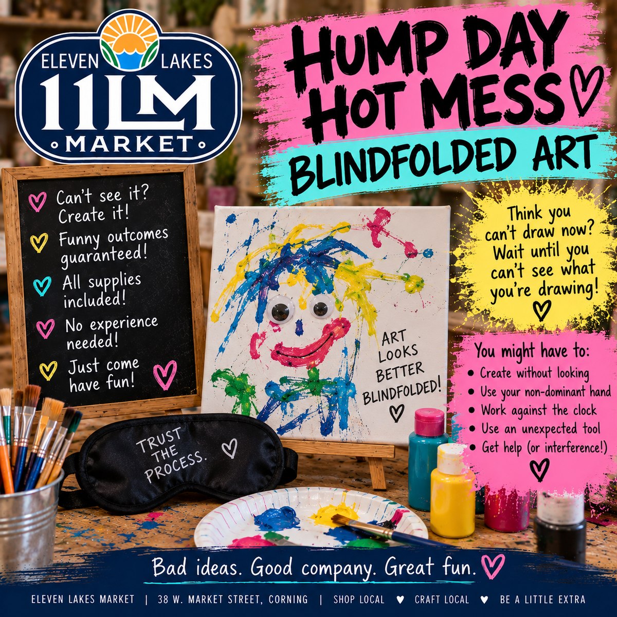 Hump Day Hot Mess Crafting Class Nov 18th