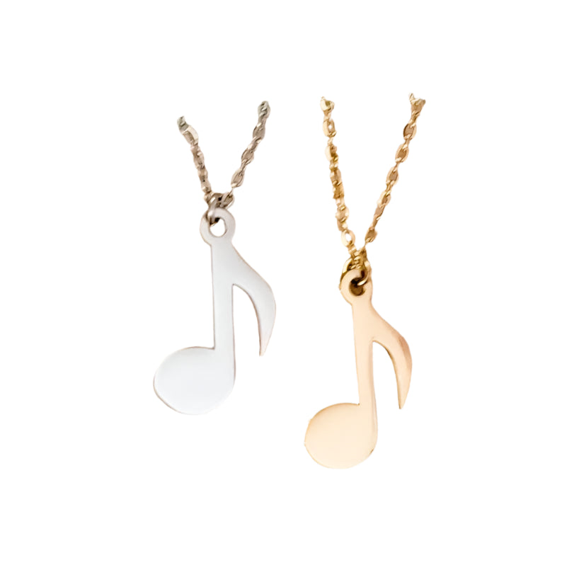 Custom Engraved Music Necklaces