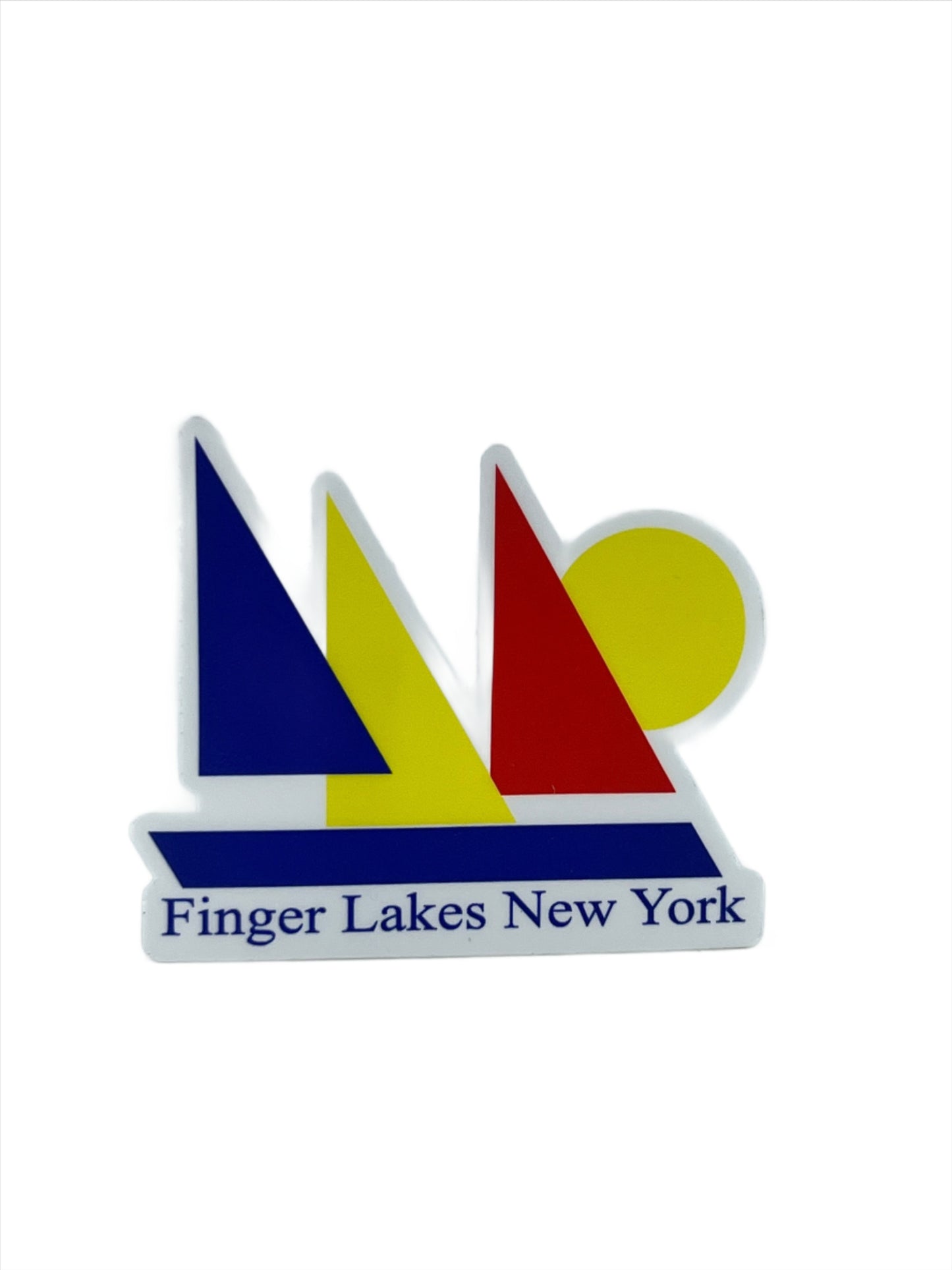 Finger Lakes Vintage Sailboats Sticker or Magnet