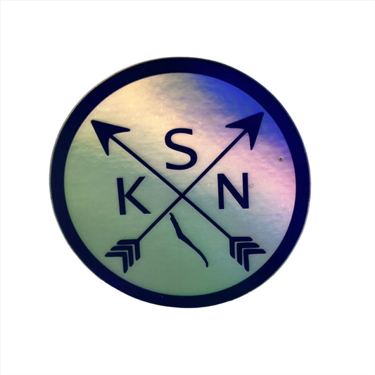 SKN Arrows Holographic Vinyl Sticker - Skaneateles Lake