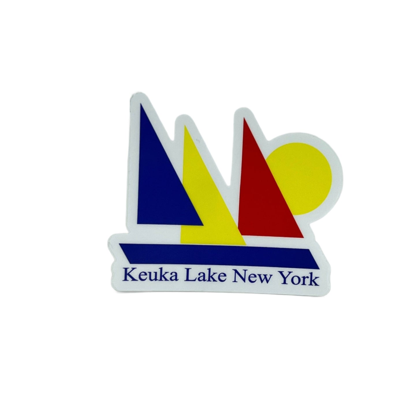 Keuka Vintage Sailboats Sticker or Magnet