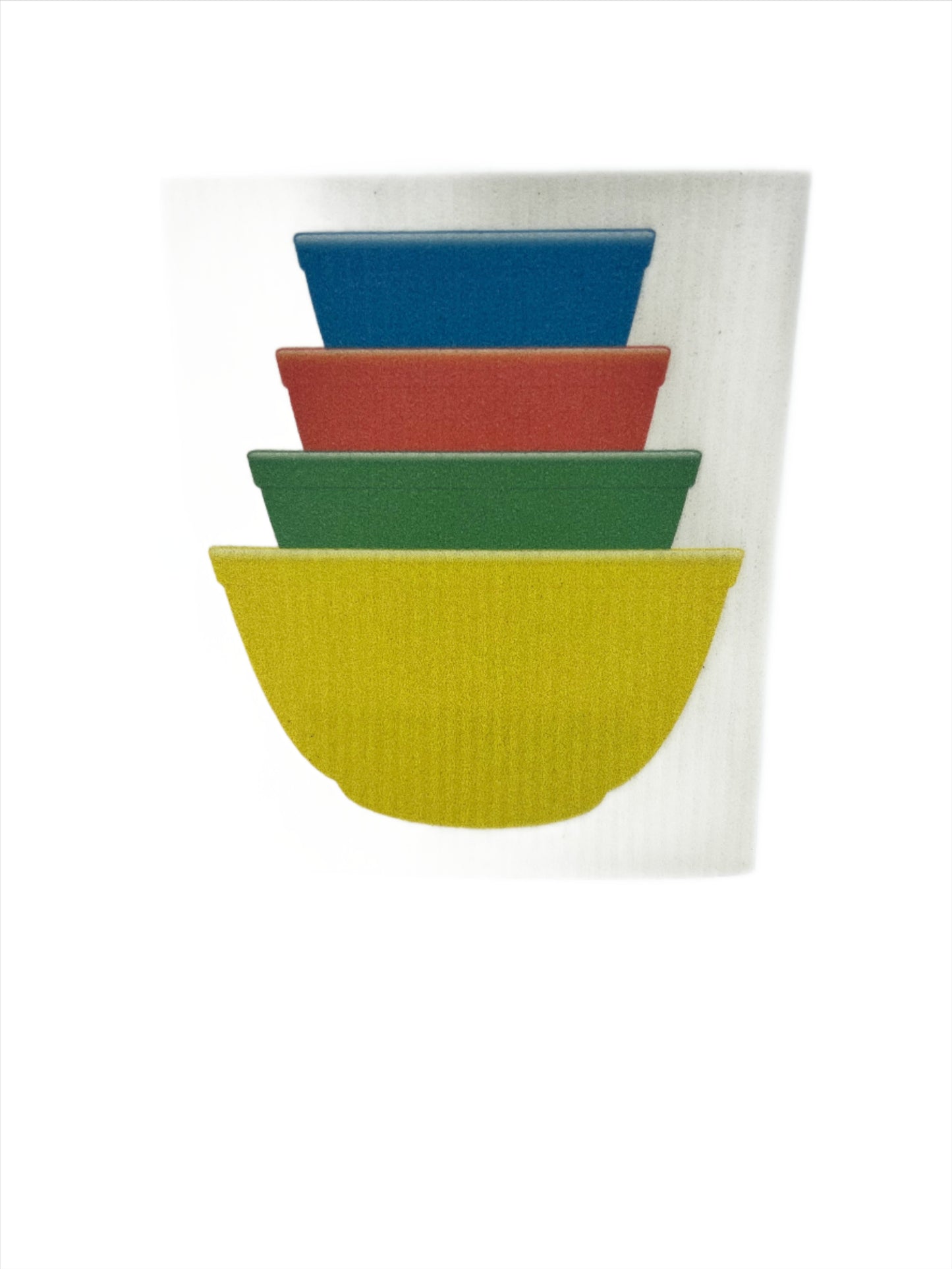 Corning Pyrex Primary Bowls Swedish Dishcloth
