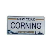 Corning NY License Plate Sticker or Magnet