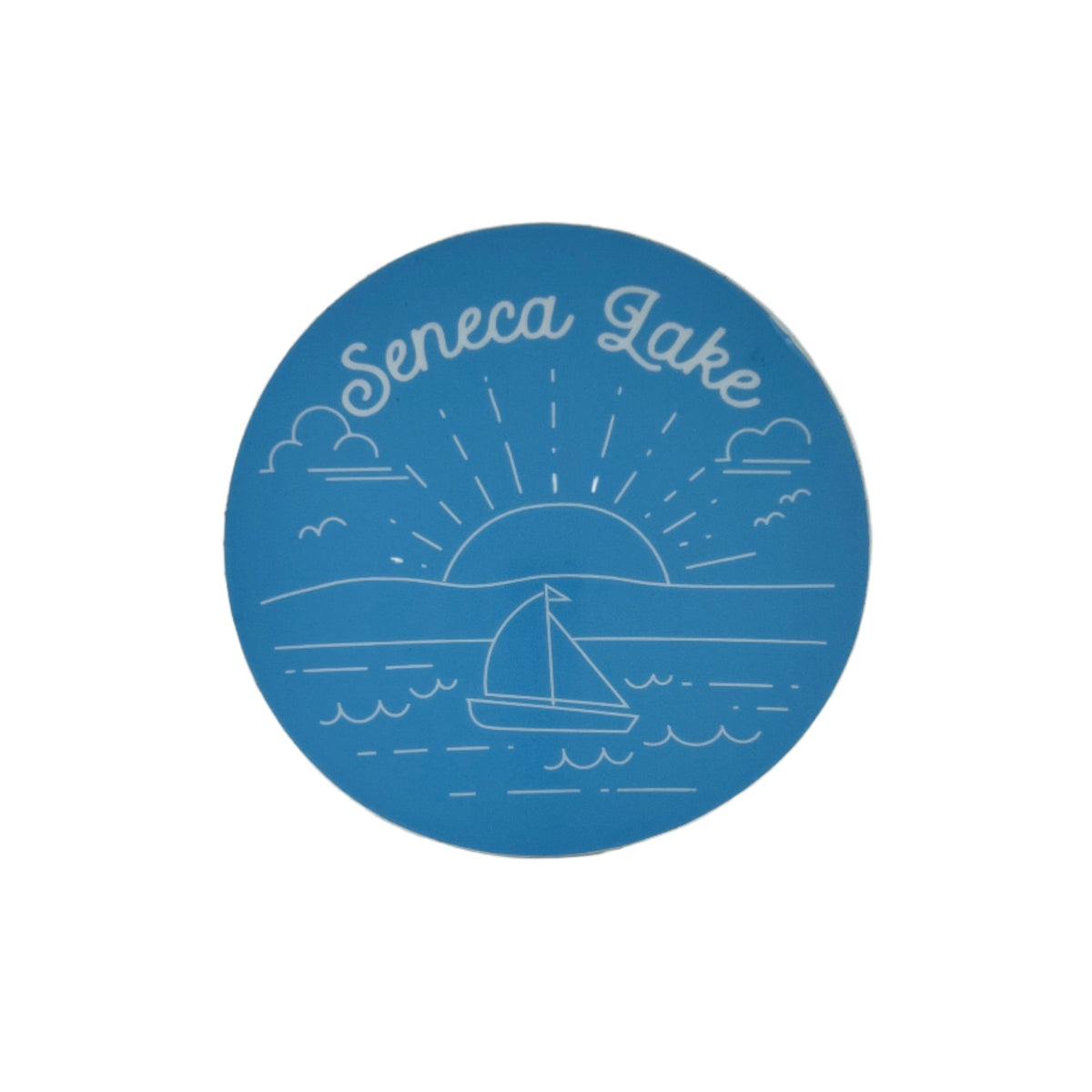 Seneca Lake Monoline Sticker or Magnet