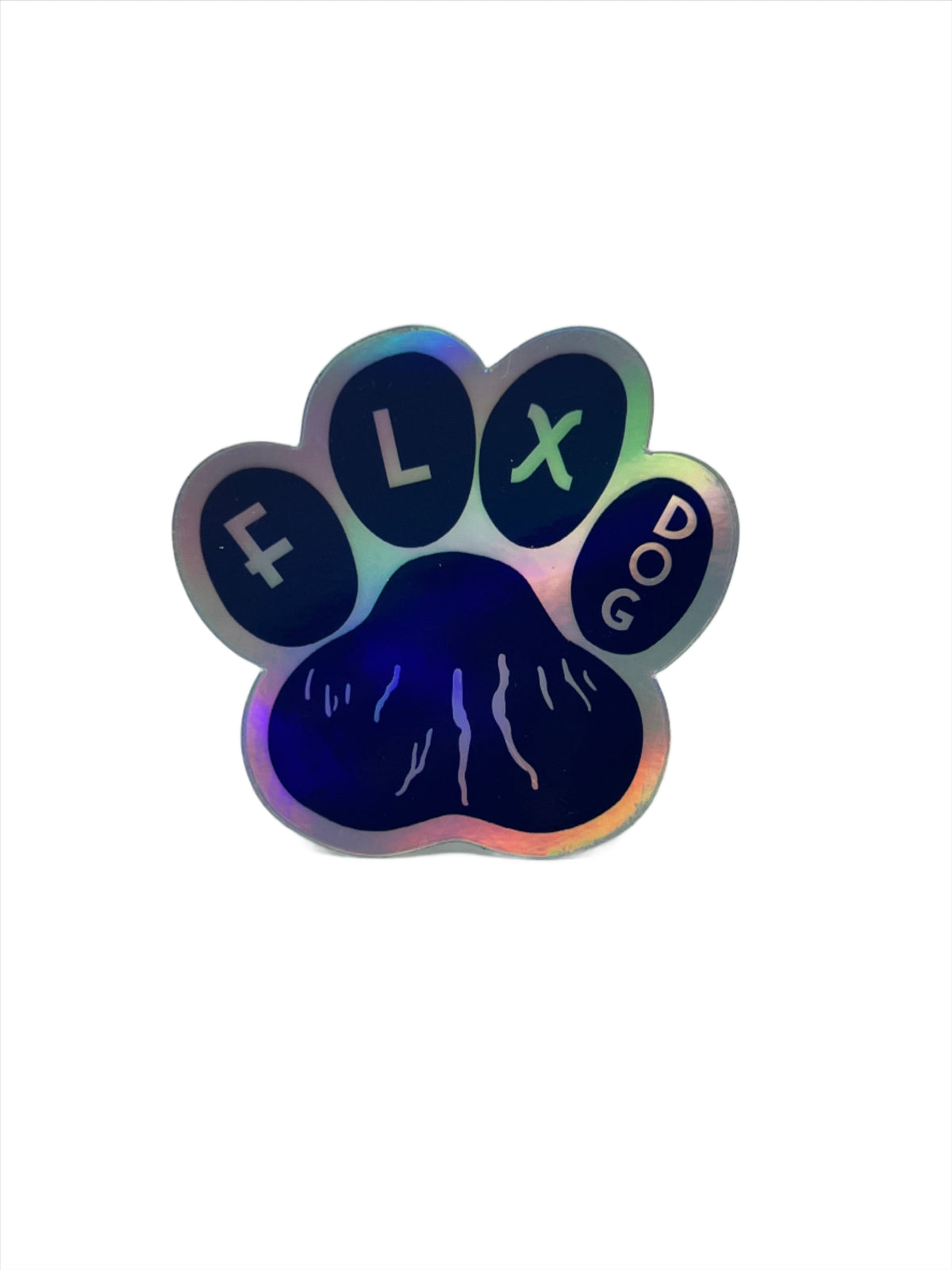 FLX Dog Holographic Vinyl Sticker