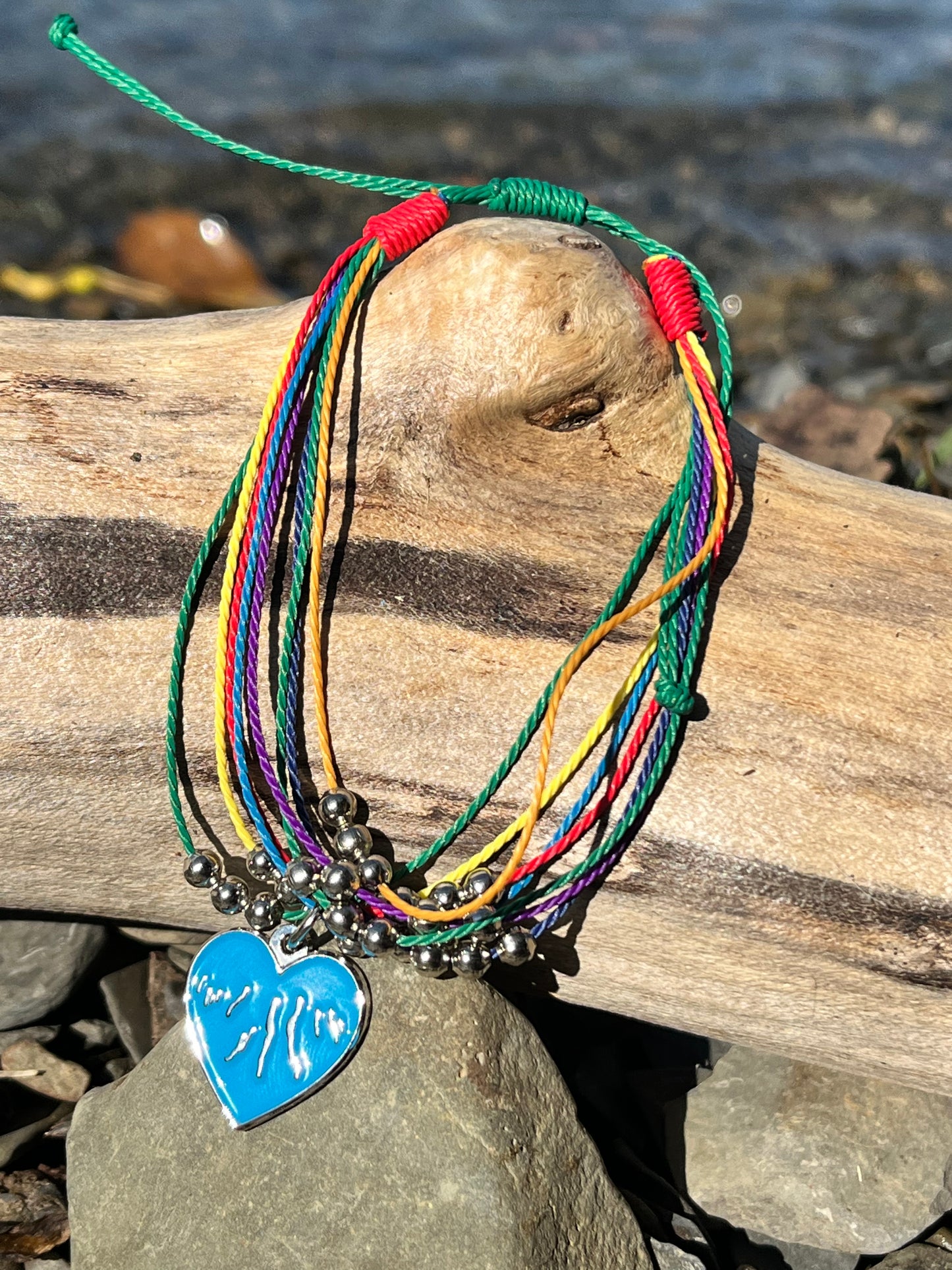 Finger Lakes Rainbow String Bracelet
