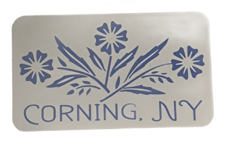 Corning NY Cornflower Vinyl Sticker or Magnet