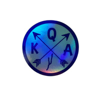 QKA Arrows Holographic Vinyl Sticker