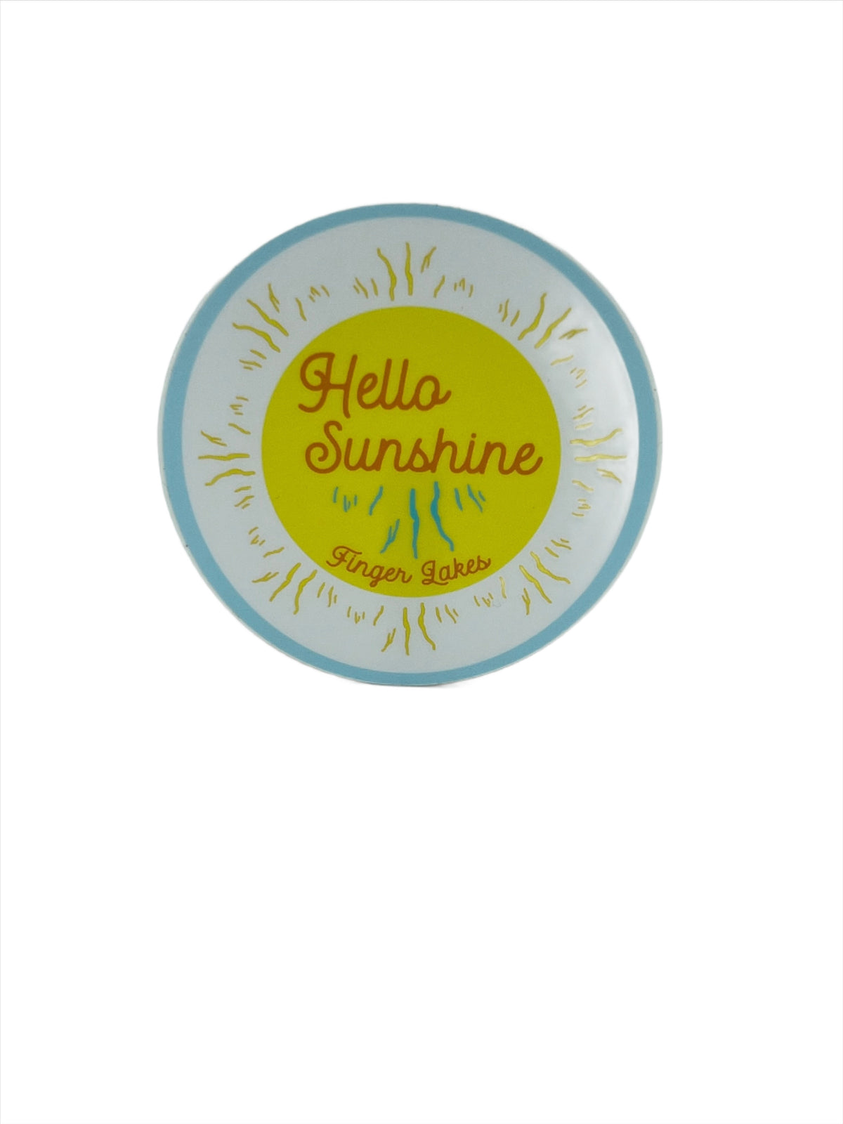 Hello Sunshine Finger Lakes Sticker or Magnet